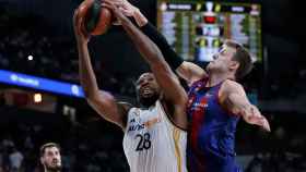 Jan Vesely, durante el clásico contra el Real Madrid en Euroliga