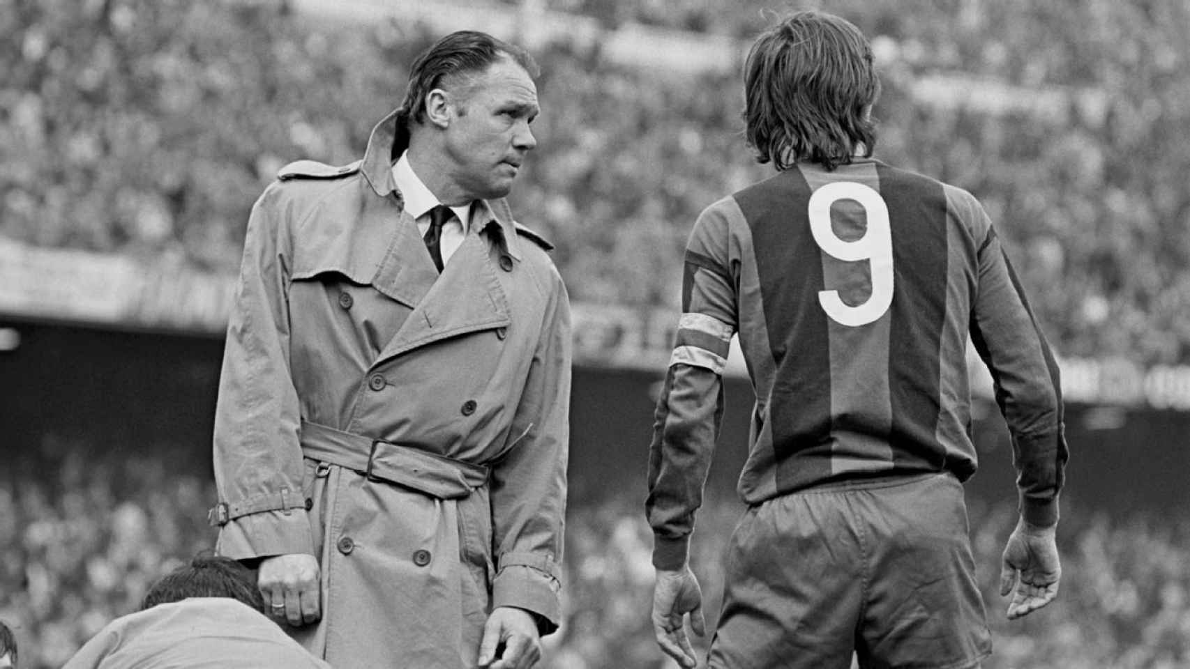 Michels y Johan Cruyff