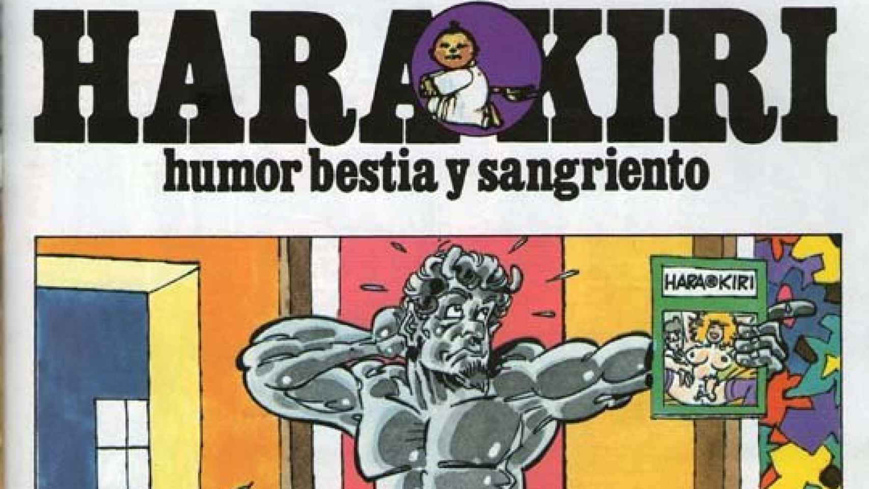 Una portada de la revista 'Hara Kiri'