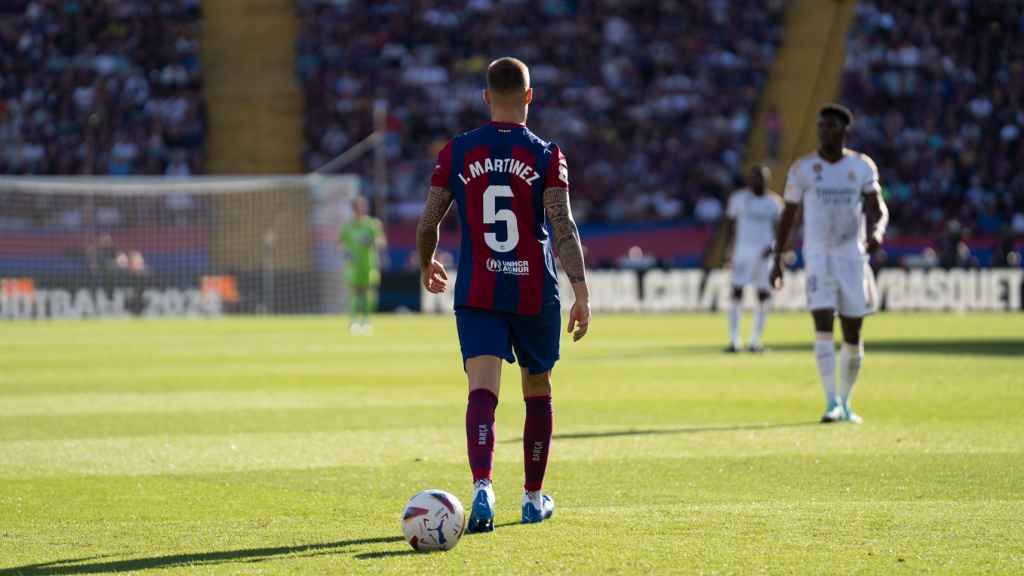 Iñigo Martinez en el clásico Barça - Real Madrid