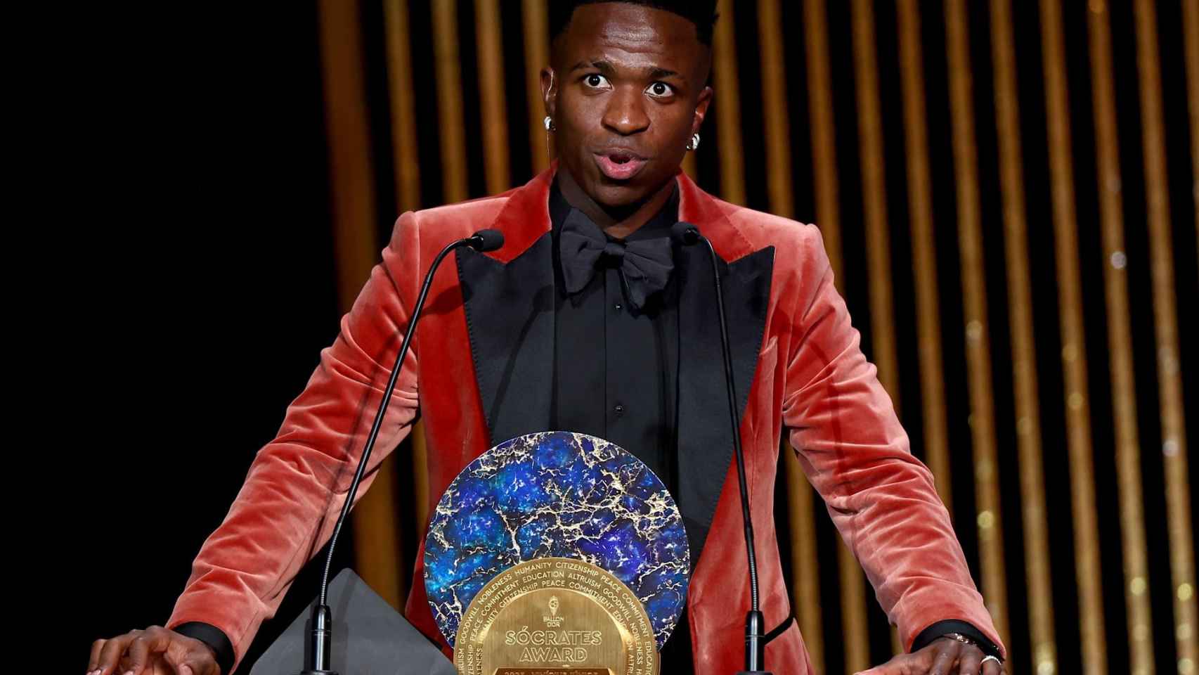 Vinicius, en la gala del Balón de Oro