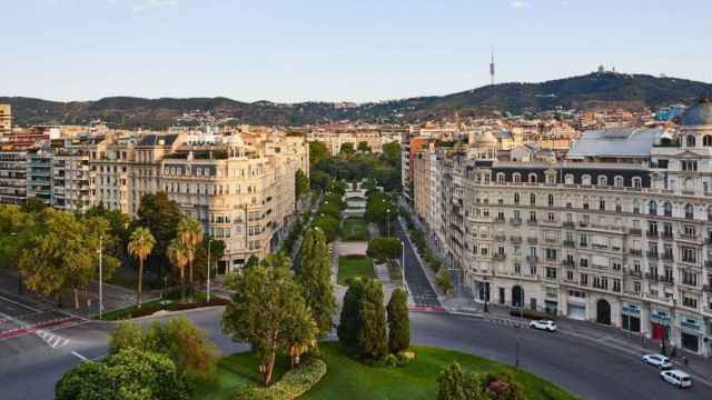 Vista aérea de Francesc Macià en Barcelona, 'milla de oro' del inmobiliario