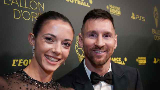 Aitana y Leo Messi, tras ganar el Balón de Oro