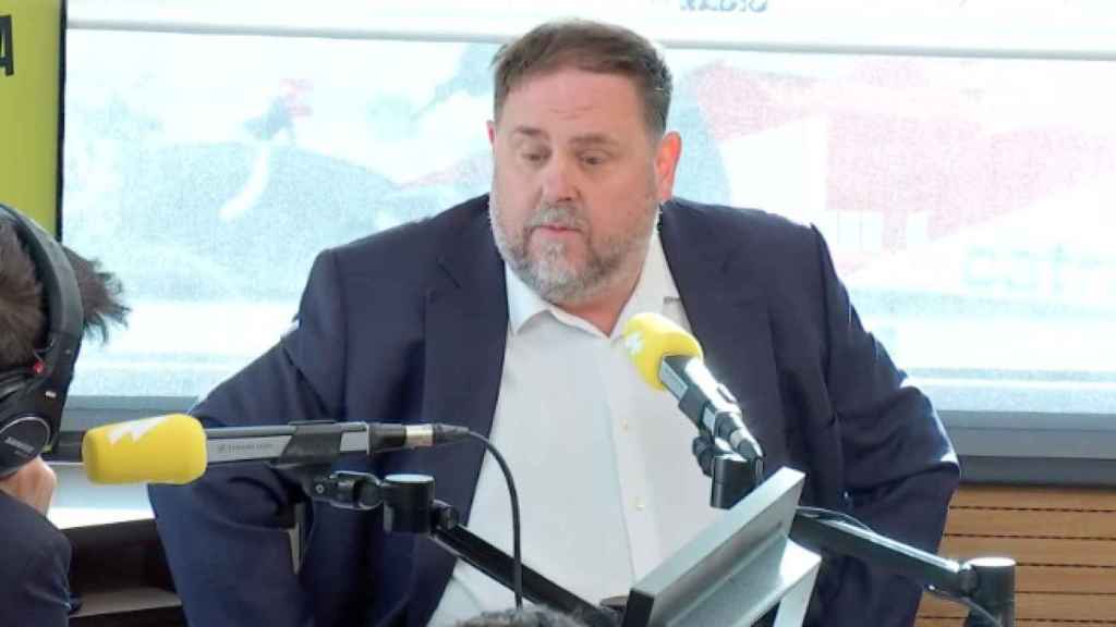 El líder de ERC, Oriol Junqueras, en una entrevista en 'El Matí' de Catalunya Ràdio