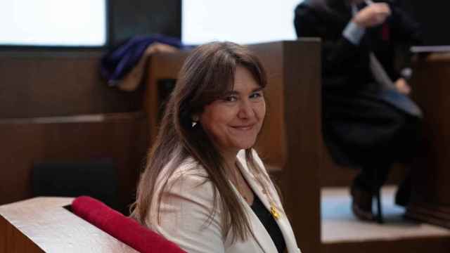 La presidenta de Junts, Laura Borràs, durante su juicio en el TSJC, a 10 de febrero de 2023, en Barcelona