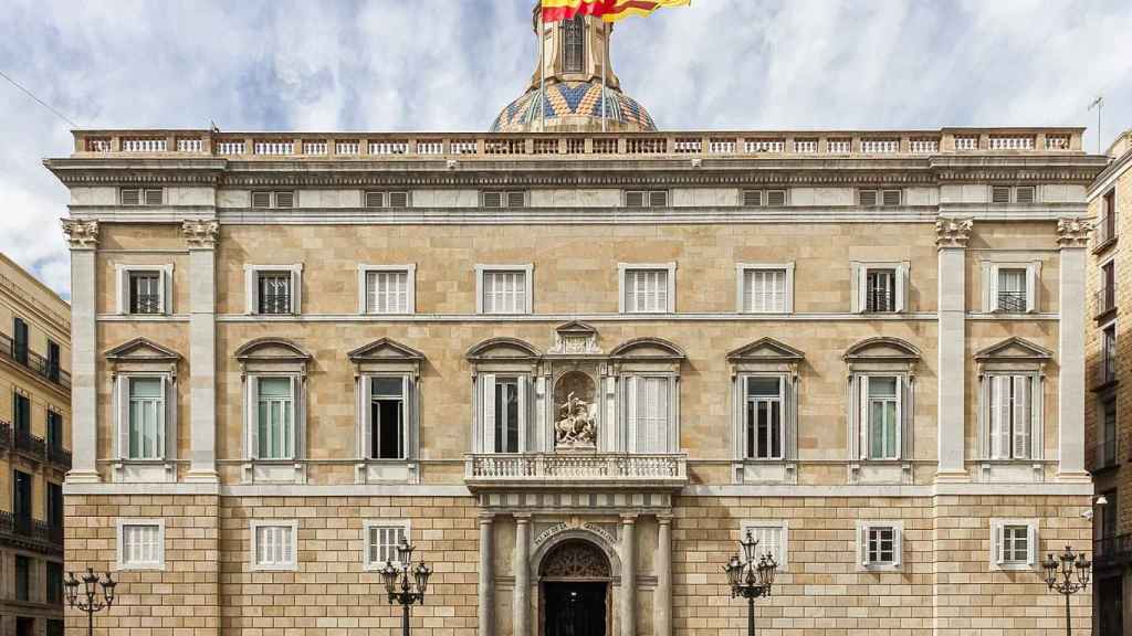 Fachada de la Generalitat de Cataluña, en la plaza Sant Jaume de Barcelona