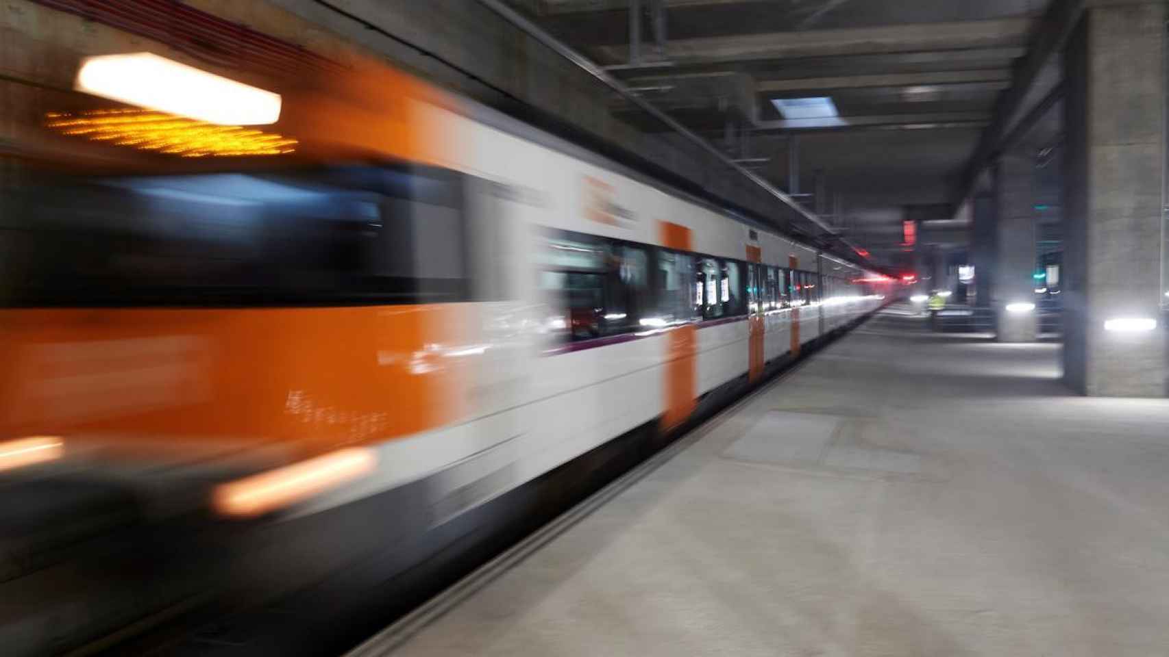 Imagen de un tren de Rodalies en Barcelona