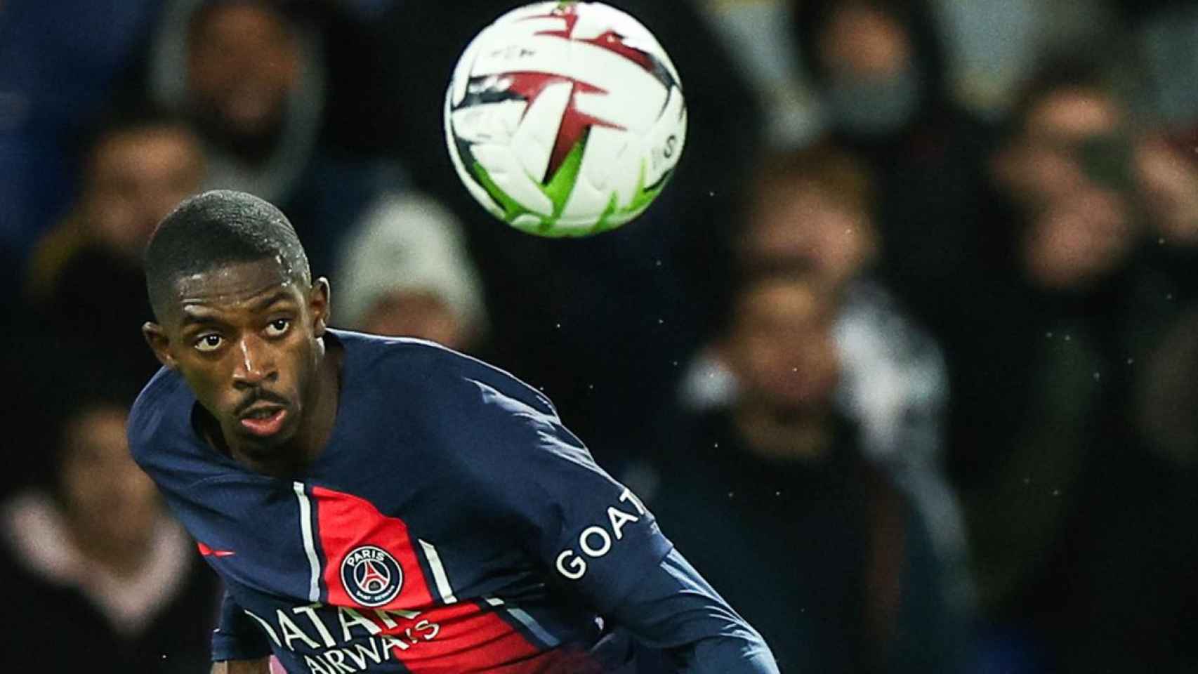 Ousmane Dembelé, durante un partido con el PSG esta temporada