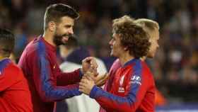 Gerard Piqué y Antoine Griezmann, en una imagen de archivo