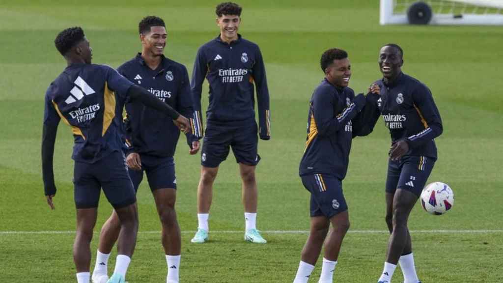 Jude Bellingham, durante un entrenamiento con el Real Madrid