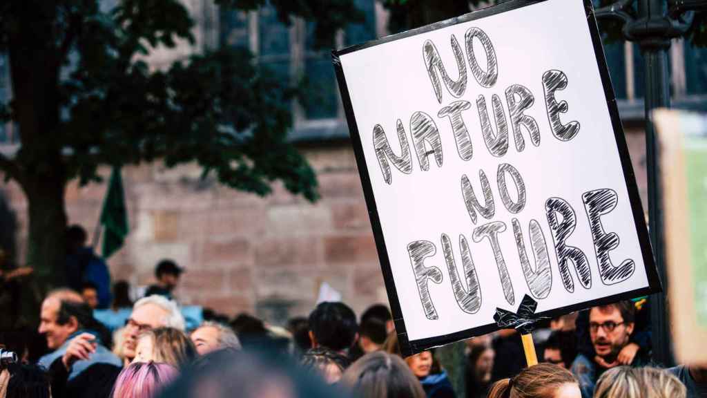 Cartel en una manifestación