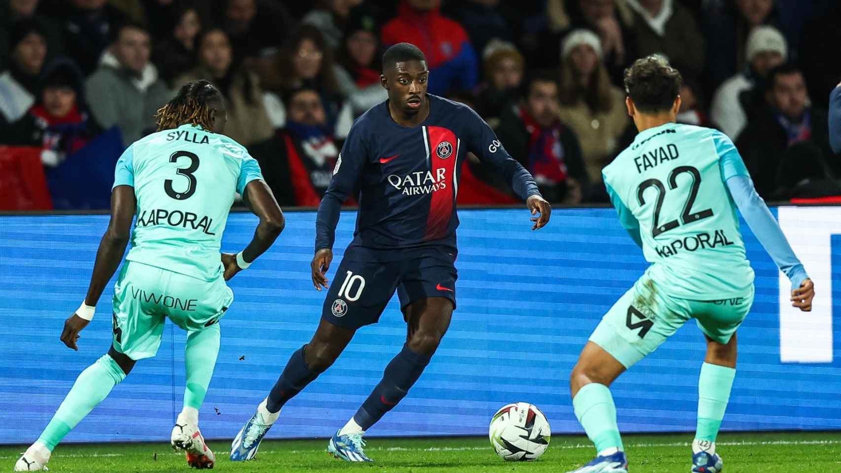 Ousmane Dembelé, durante el último partido con el Paris Saint-Germain