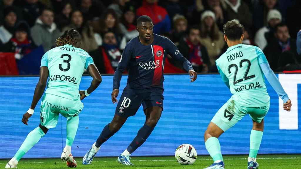 Ousmane Dembelé, durante el último partido con el Paris Saint-Germain