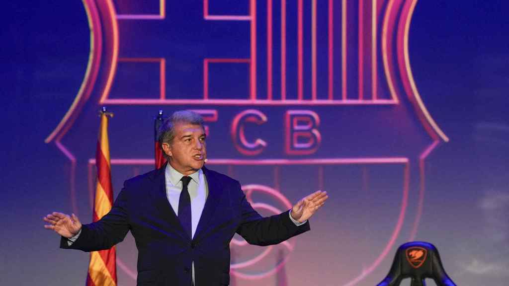 Joan Laporta presenta la nueva plataforma digital Barça Games