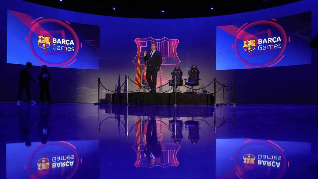 El acto oficial de Joan Laporta para presentar la plataforma Barça Games