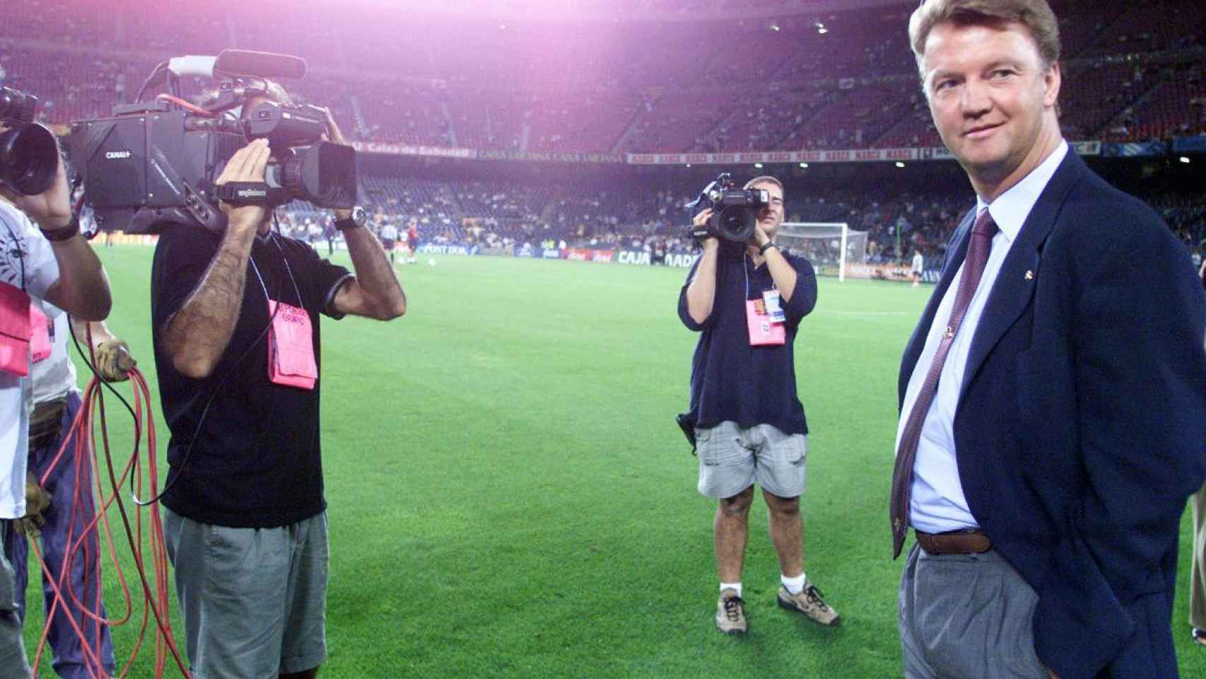 Louis van Gaal, en su primera etapa como entrenador del Barça