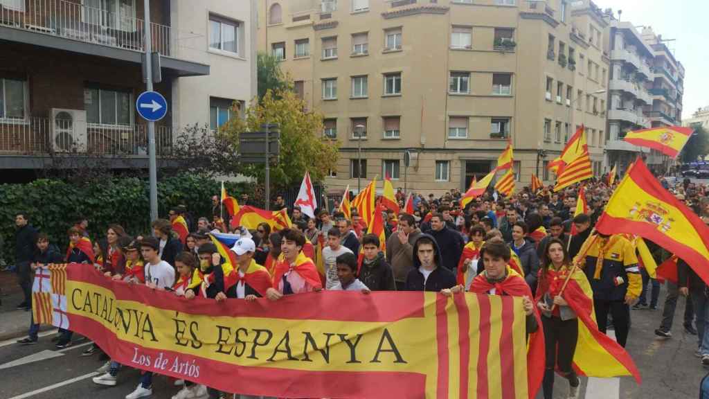 Manifestación de Los de Artós en Barcelona en 2017