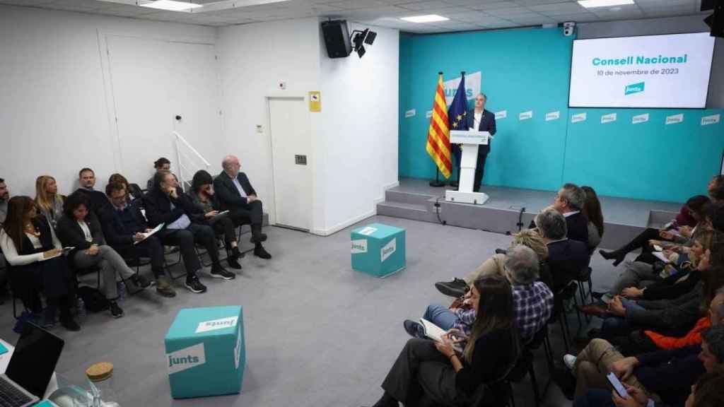 Imagen del Consell Nacional de Junts durante la reunión de este viernes, a día 10 de noviembre de 2023