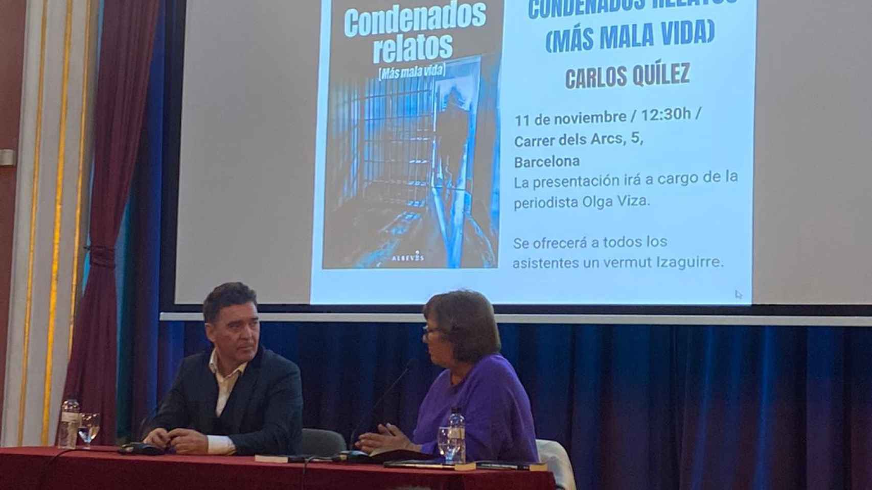 Carlos Quílez presenta su último libro, 'Condenados relatos', en Barcelona