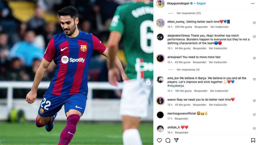 La última publicación de Ilkay Gundogan en su cuenta de Instagram