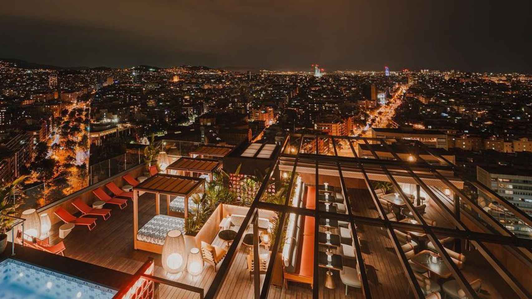 Terraza del hotel Nobu