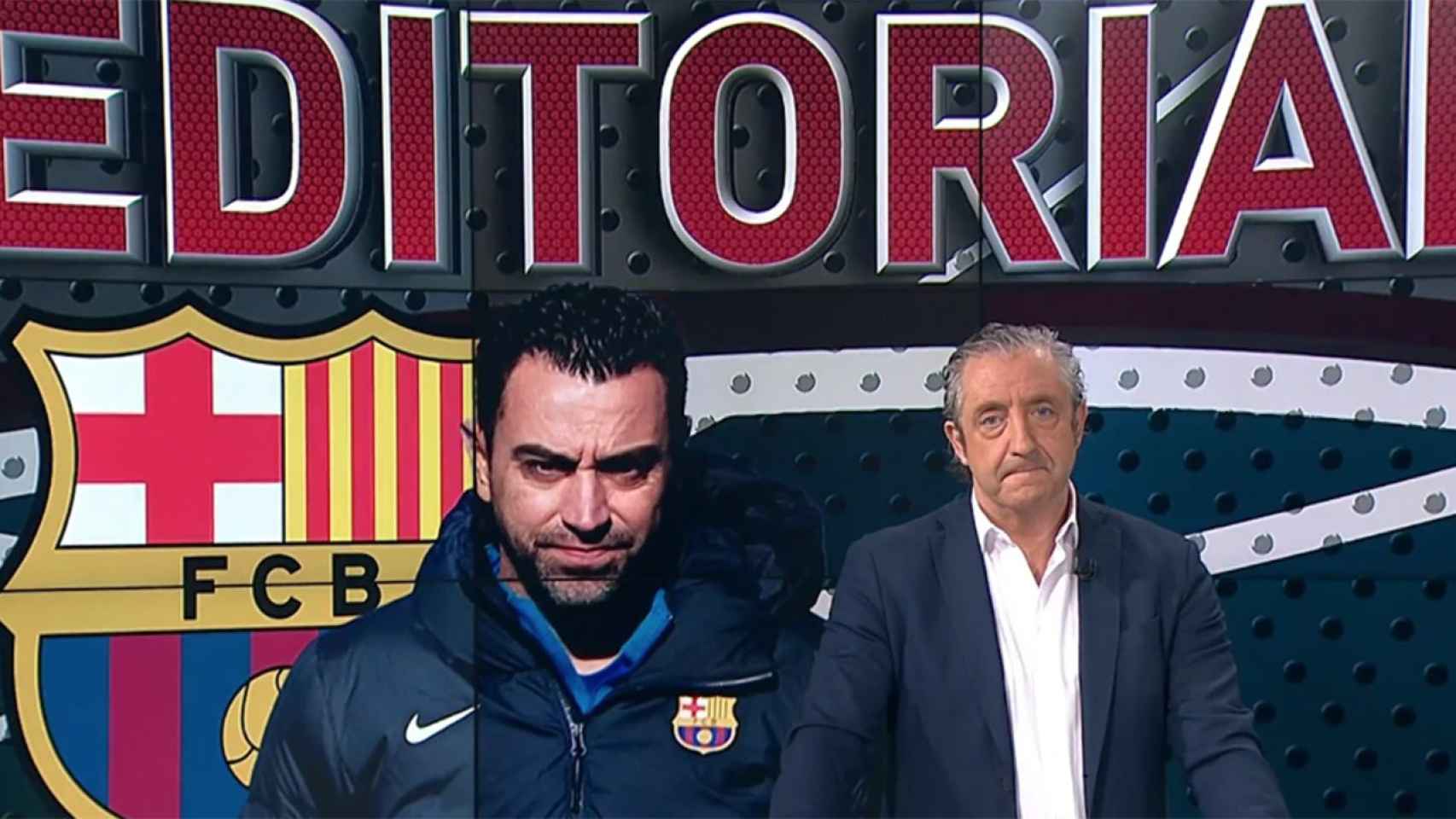 El palo de Josep Pedrerol a Xavi Hernández en su editorial