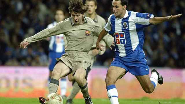 Messi, en su debut en el campo del Oporto