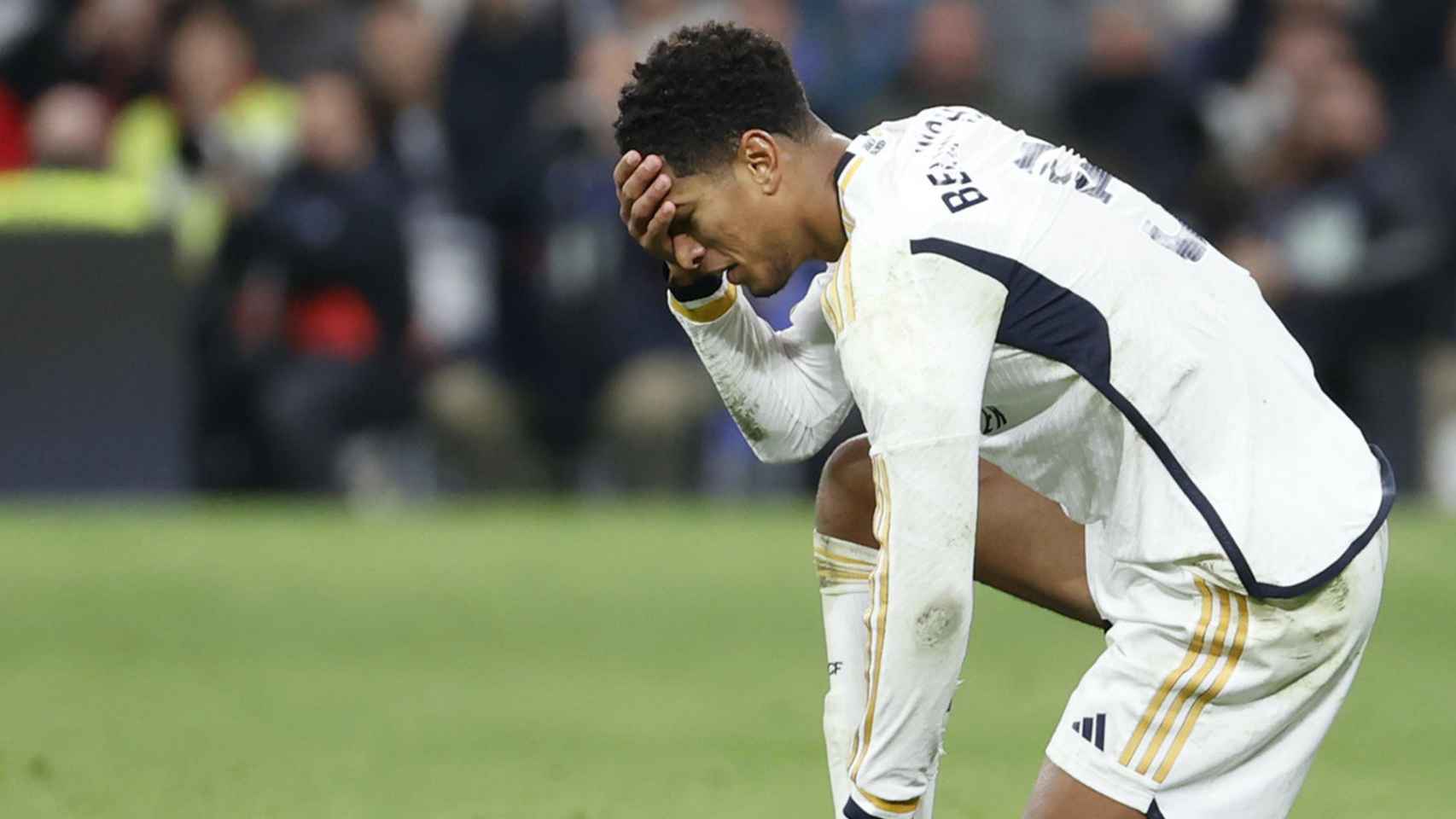 Jude Bellingham, durante un partido con el Real Madrid esta temporada