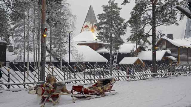 Aldea de Papa Noel en Rovaniemi, en Finlandia