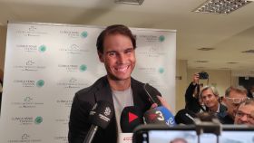 Rafa Nadal ante los medios