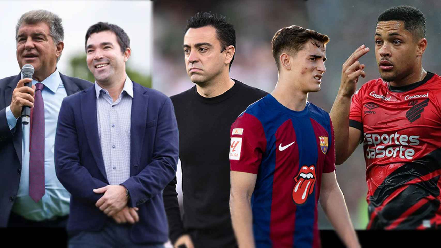 Laporta, Deco, Xavi, Gavi y Vitor Roque, protagonistas del mercado de fichajes de enero