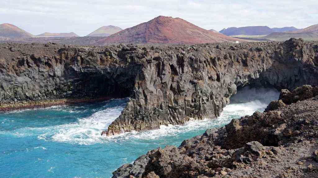 Espectacular imagen de Los Hervideros, formaciones rocosas al oeste de Lanzarote