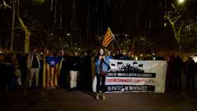 Una manifestación de los CDR en el centro de Barcelona