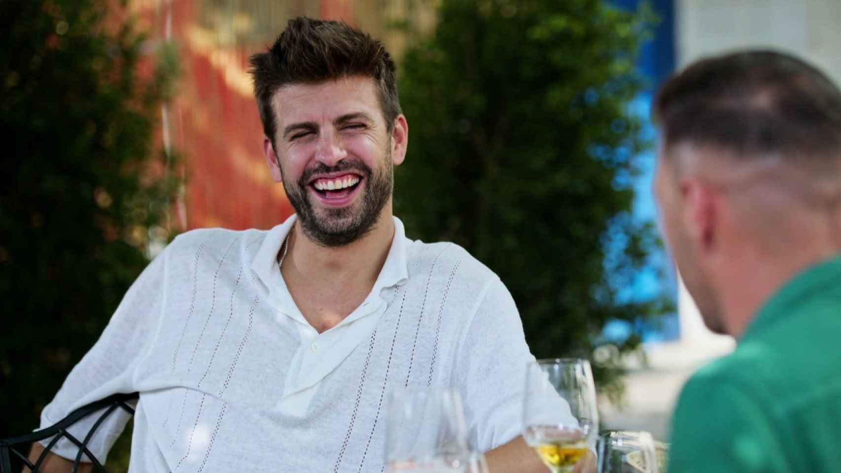 Gerard Piqué, durante su entrevista con Joaquín Sánchez en el programa 'El Novato'