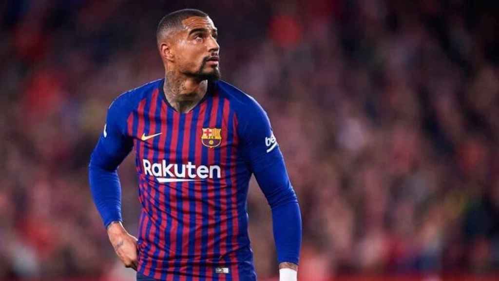 Boateng, en un partido con el Barça