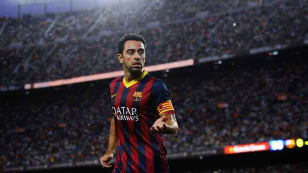 Xavi, en su etapa de jugador del Barça