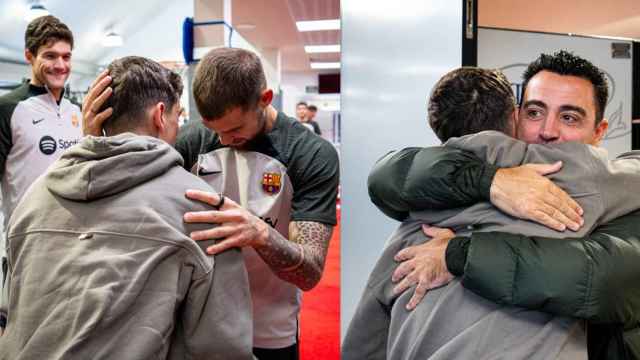 Vídeo: ola de amor a Gavi en el vestuario del Barça