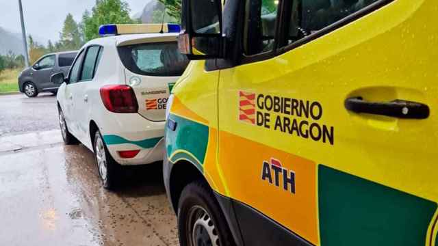 Imagen de una ambulancia de Grupo Tenorio en Aragón