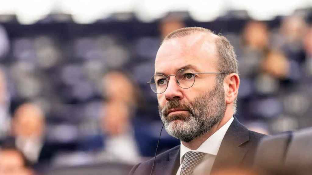 Manfred Weber, líder del Partido Popular Europeo, en el Parlamento de Estrasburgo