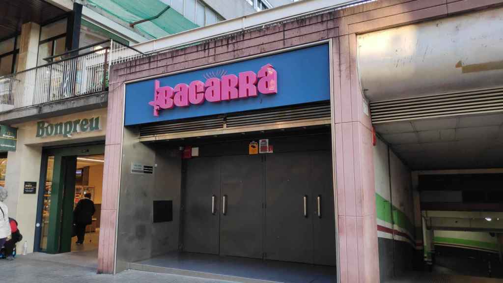 Imagen del club de estriptís Bacarrá, situado en la zona alta de Barcelona