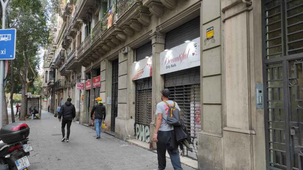 Imagen del local atacado el día del acto vandálico