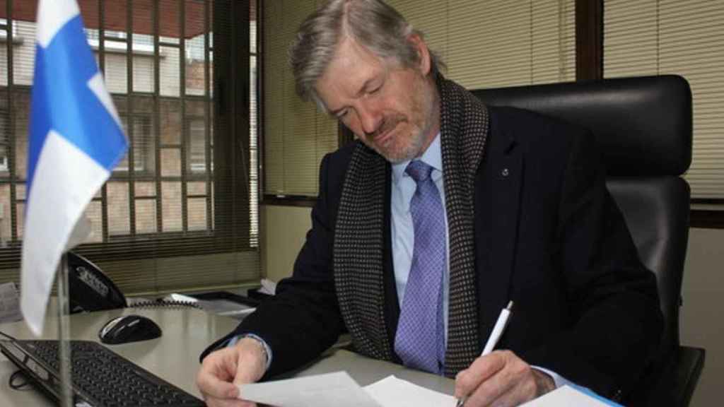 Albert Ginjaume, durante su etapa de cónsul de Finlandia en Barcelona