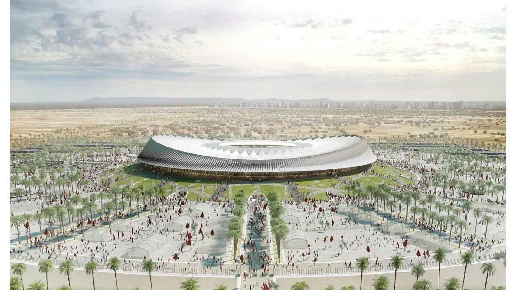 Recreación virtual del futuro estadio de Casablanca