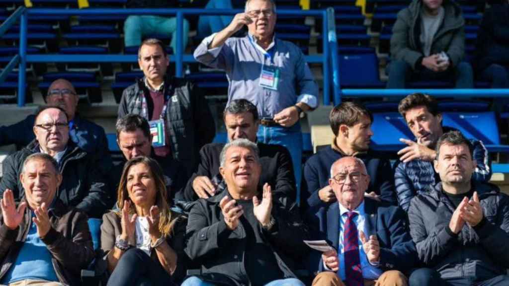 Joan Laporta, presidente del Barça en Palamós