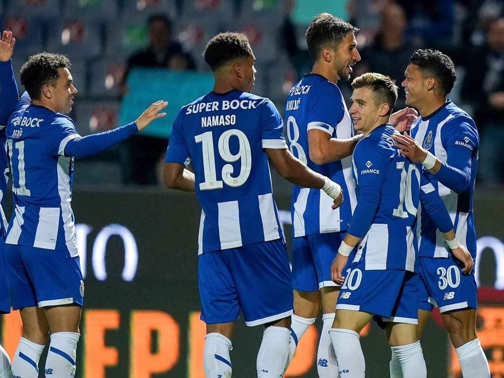 Los jugadores del Porto celebran un gol en la Taça de Portugal