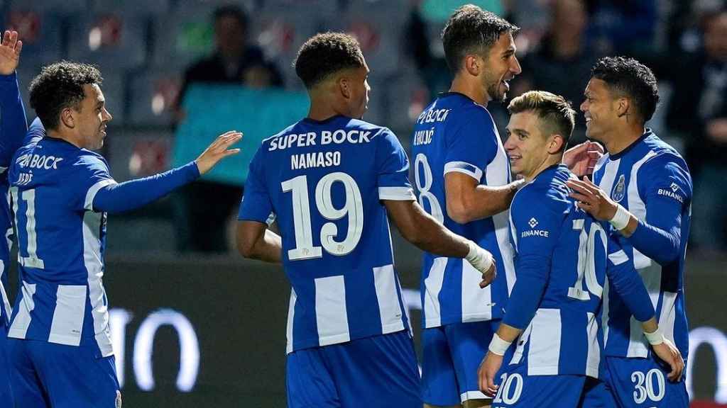 Los jugadores del Porto celebran un gol en la Taça de Portugal