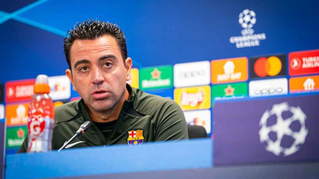 Xavi Hernández, en rueda de prensa previa al Barça-Oporto