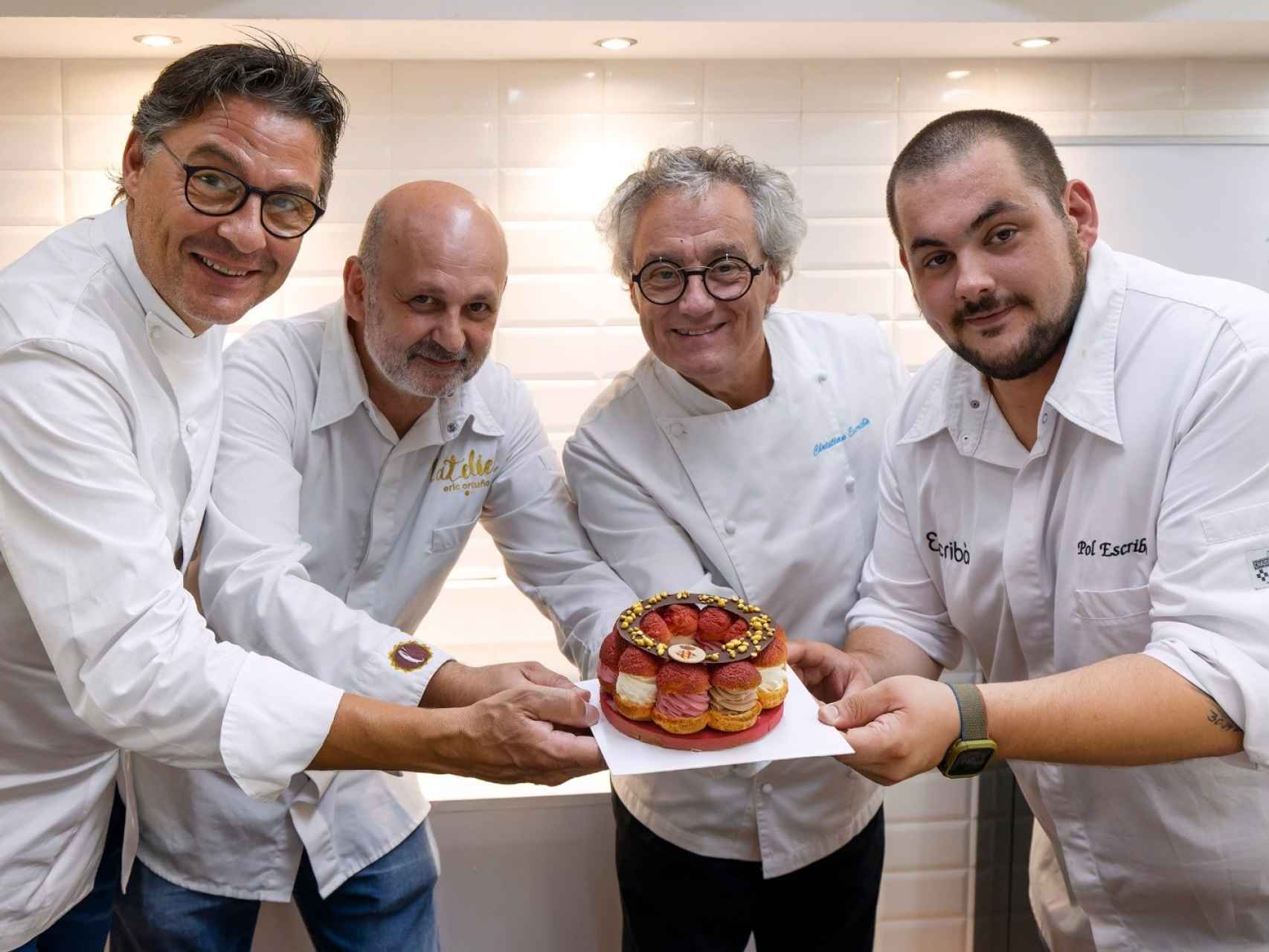 Los pasteleros Oriol Balaguer, Eric Ortuño, Christian Escribà y Pol Escribà