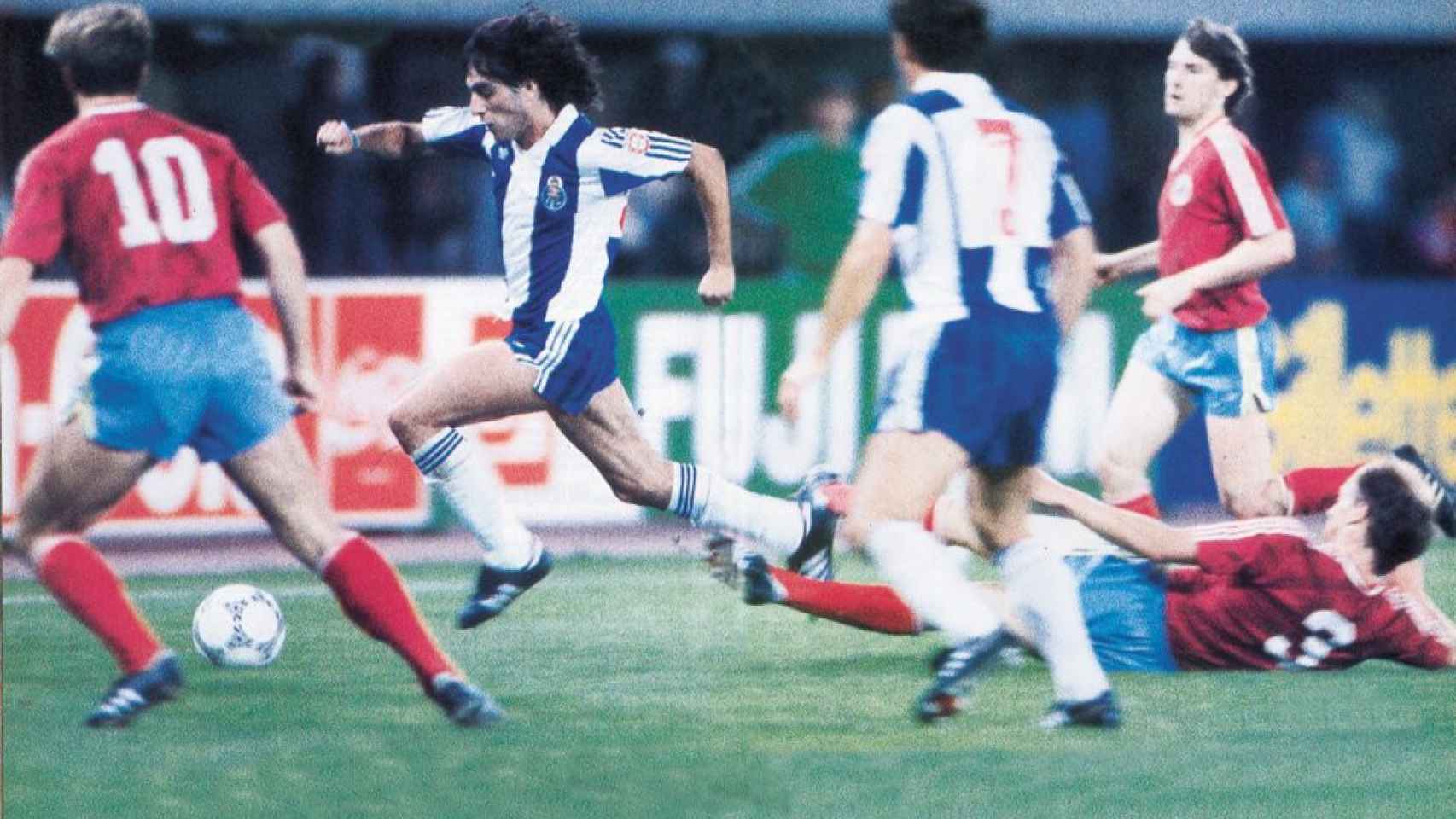 Paulo Futre, en la final de la Copa de Europa de 1987
