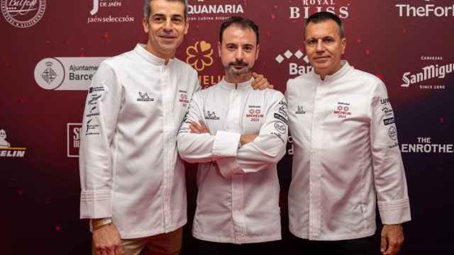Oriol Castro, Eduard Xatruch y Mateu Casañas, chefs del restaurant Disfrutar
